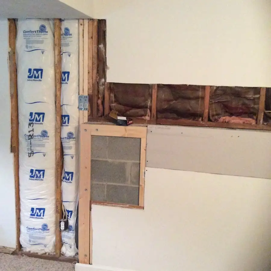 Wall insulation replacement during Odor Removal & Deodorization in Jupiter Farms